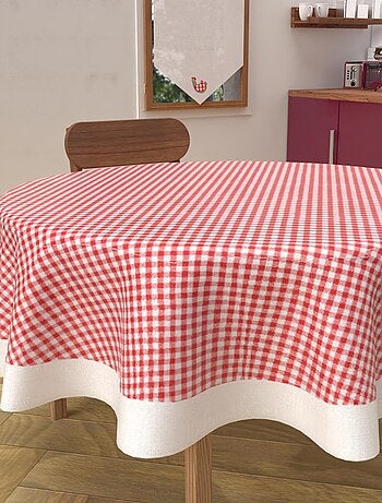 Nappe anti-tâches en coton VICHY, par Soleil d'Ocre