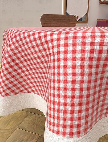 Nappe anti-tâches en coton VICHY, par Soleil d'Ocre