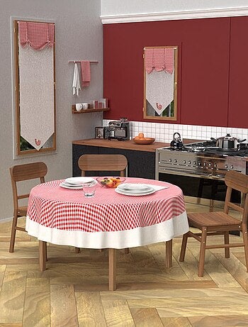 Nappe anti-tâches en coton VICHY, par Soleil d'Ocre