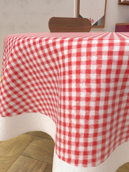 Nappe anti-tâches en coton VICHY, par Soleil d'Ocre - Kiabi