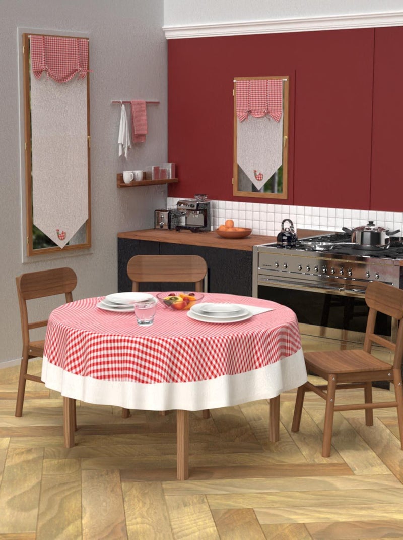 Nappe anti-tâches en coton VICHY, par Soleil d'Ocre Rouge - Kiabi