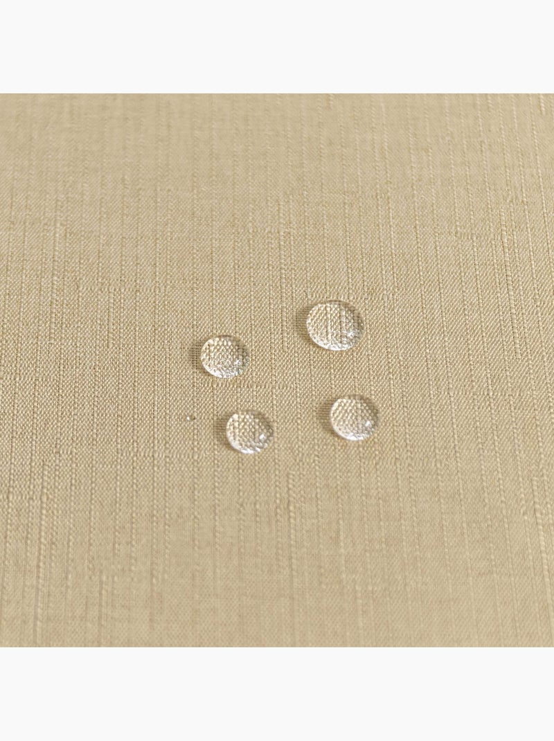 Nappe anti tâches et infroissable  -  - Effet chiné Beige - Kiabi