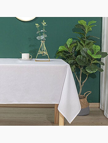 Nappe anti tâches et infroissable - - Effet chiné