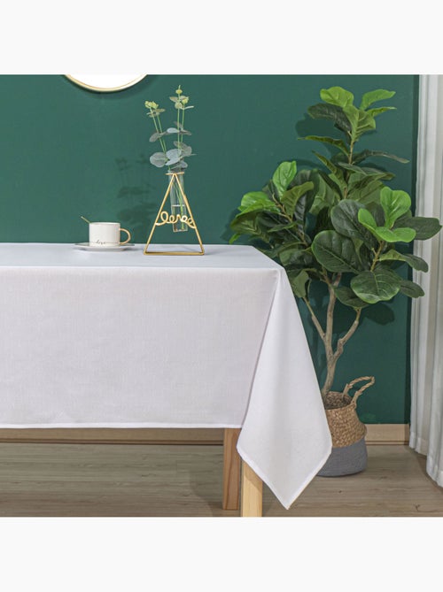 Nappe anti tâches et infroissable  -  - Effet chiné - Kiabi