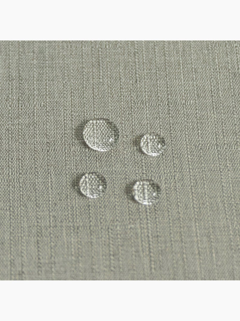 Nappe anti tâches et infroissable  -  - Effet chiné Gris perle - Kiabi