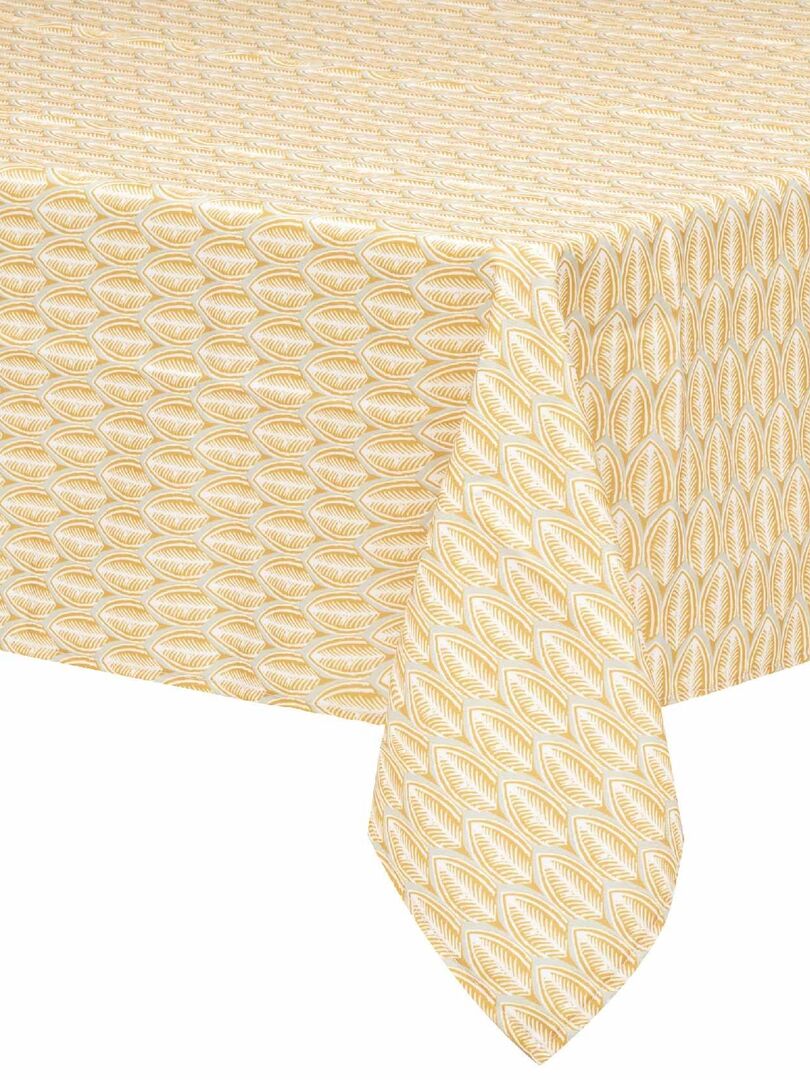 Nappe Rectangulaire alaba 140x250cm Jaune Moutarde - Nappe