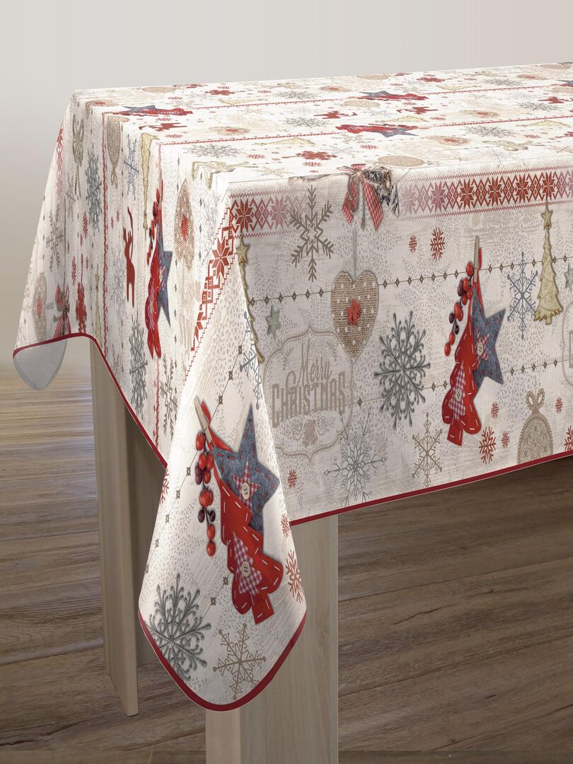 Nappe de Noël Table Cover Chaise Couverture De Nappe Rouge