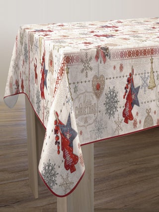Nappe Anti-taches Joyeux Noël - Rectangle 150 x 240 cm