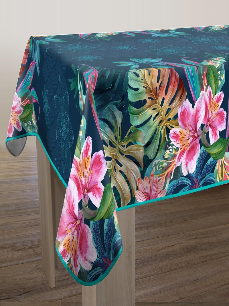 Nappe Anti-taches Jungle Bleu Vert - Kiabi