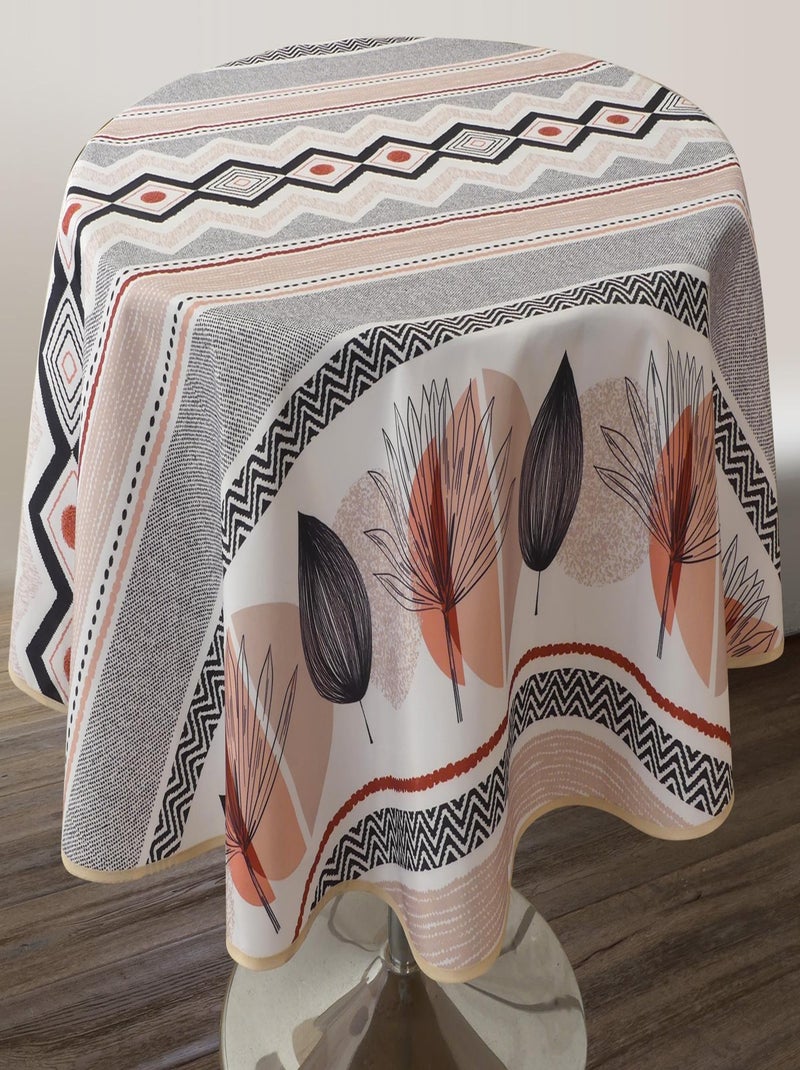 Nappe Anti-taches Keo - Ronde 160 cm Rouge brique - Kiabi