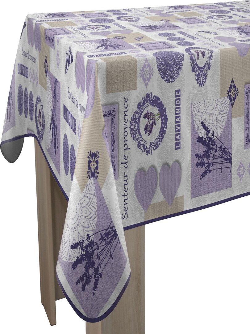 Nappe Anti Taches Lavande Bleu Beige Kiabi