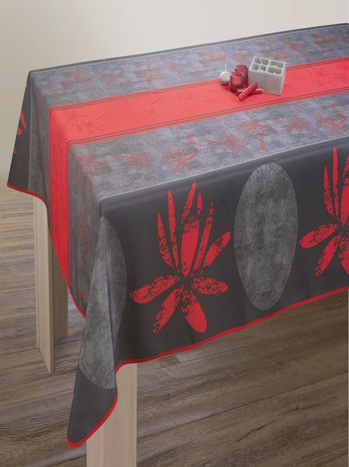 Nappe Anti-taches Lotus Rouge - Kiabi