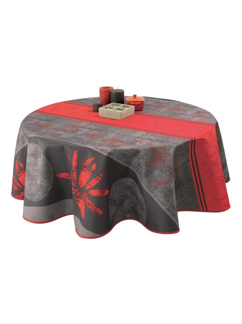 Nappe Anti-taches Lotus Rouge - Kiabi Nappe Anti-taches Lotus Rouge - Kiabi