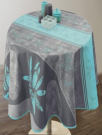 Nappe Anti-taches Lotus Turquoise
