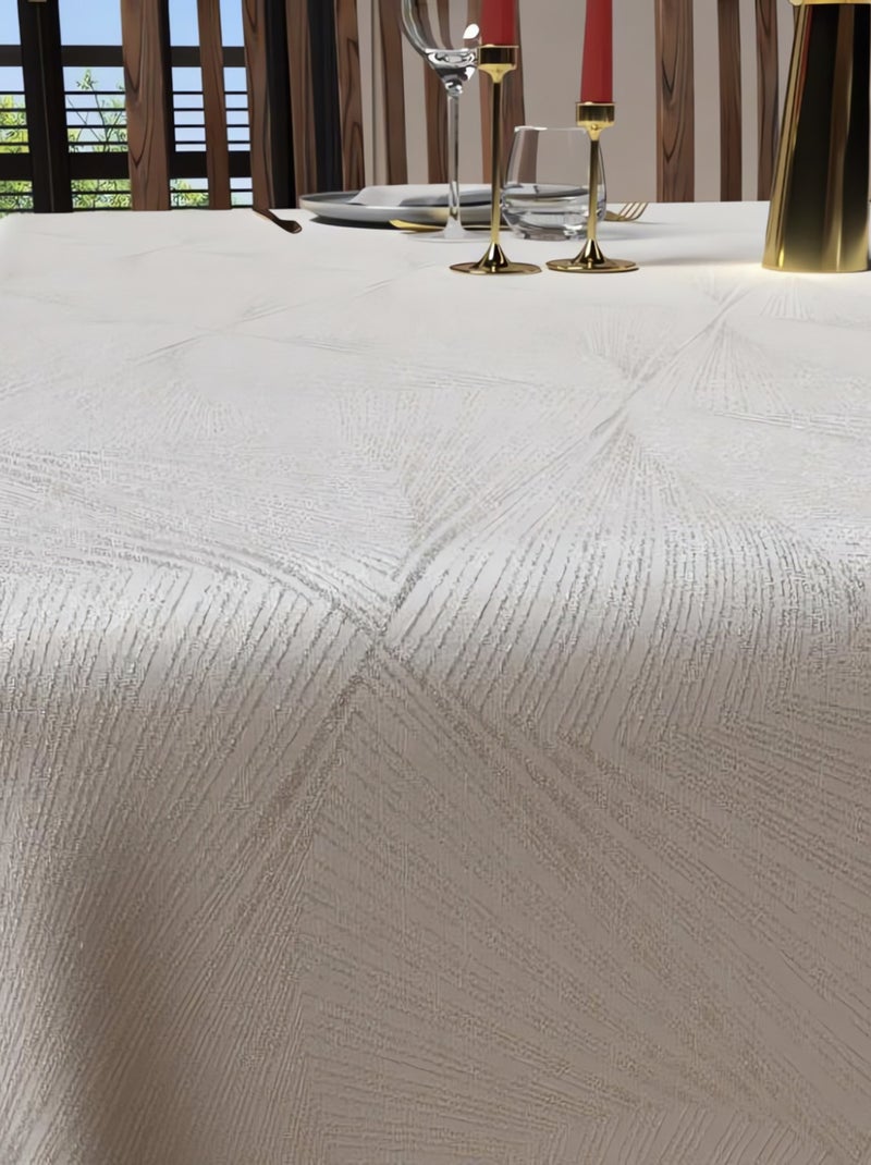 Nappe anti-tâches LUXURY, par Soleil d'Ocre Blanc - Kiabi