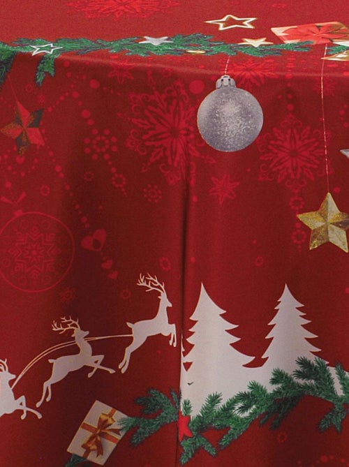 Nappe Anti-taches Noël Rouge - Kiabi