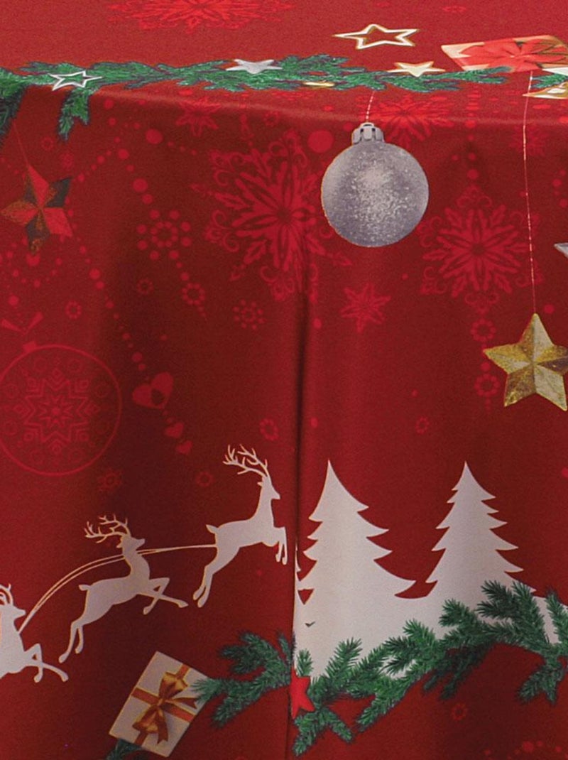 Nappe Anti-taches Noël Rouge Rouge - Kiabi