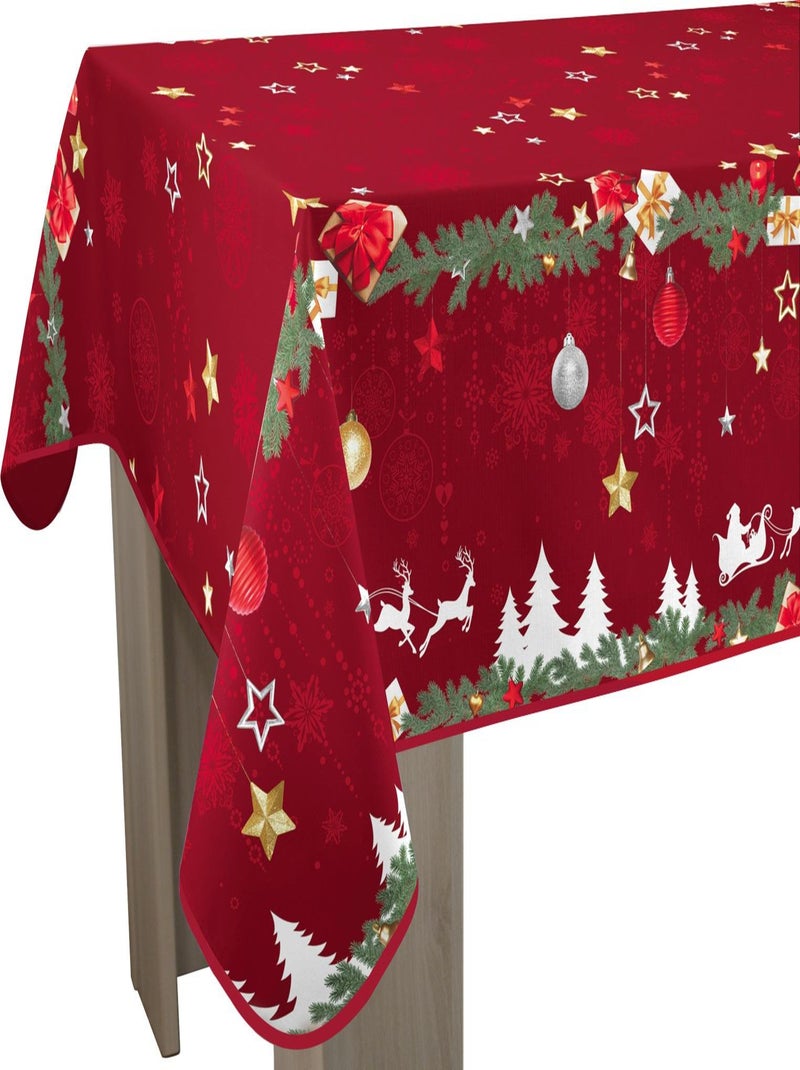 Nappe Anti-taches Noël Rouge Rouge - Kiabi