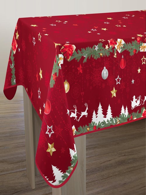 Nappe Anti-taches Noël Rouge - Kiabi