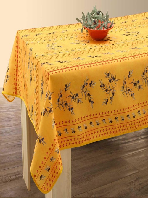Nappe Anti-taches Olivettes Jaune - Kiabi