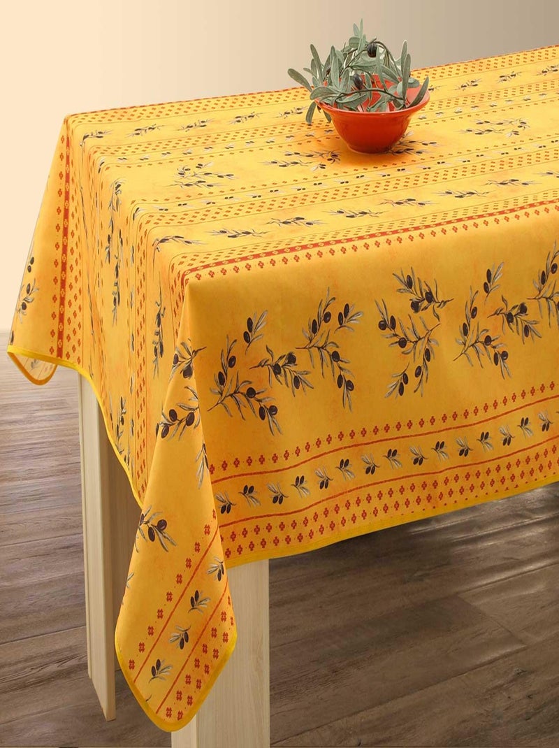 Nappe Anti-taches Olivettes Jaune Jaune - Kiabi