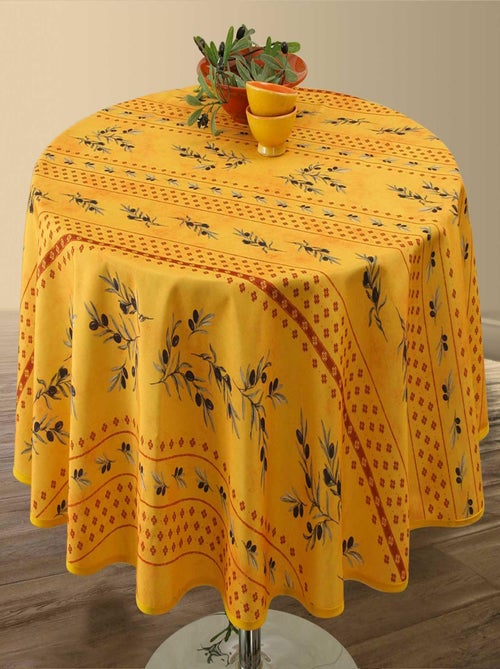 Nappe Anti-taches Olivettes Jaune - Kiabi