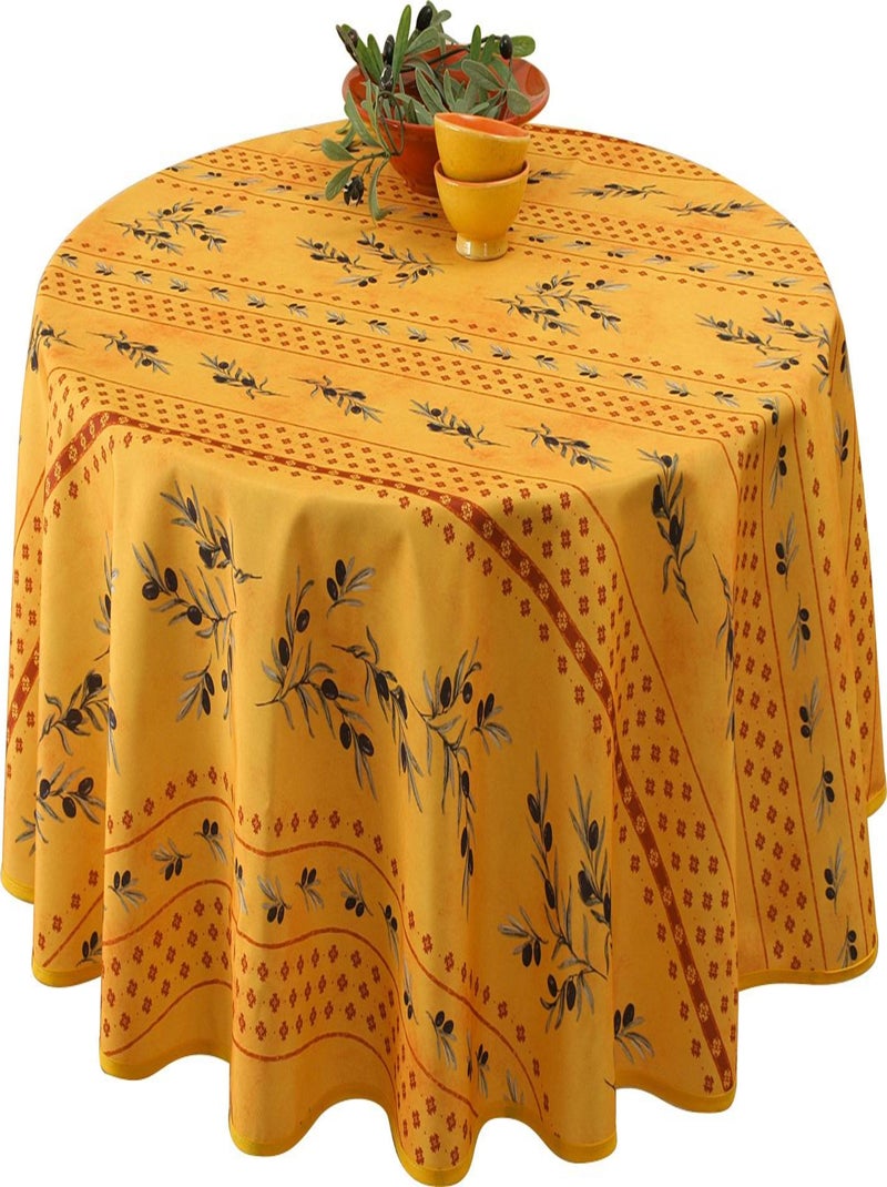 Nappe Anti-taches Olivettes Jaune Jaune - Kiabi