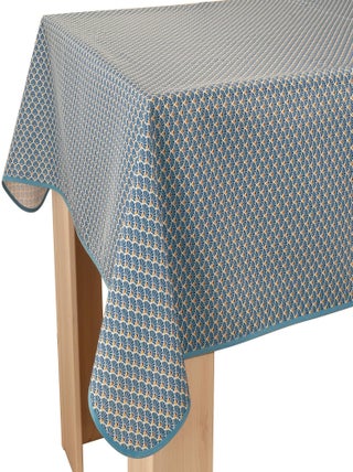 Nappe Anti-taches Paon bleu foncé - Carrée 150 x 150 cm