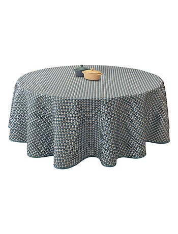 Nappe Anti-taches Paon gris