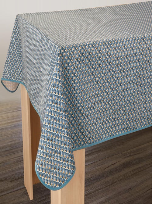 Nappe Anti-taches Paon bleu foncé - Kiabi