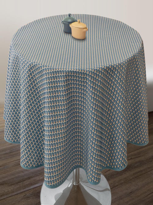 Nappe Anti-taches Paon bleu foncé - Kiabi