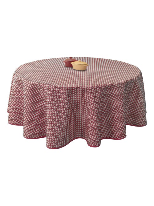 Nappe Anti-taches Paon bordeaux - Kiabi