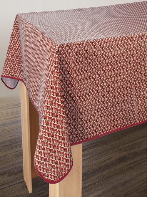 Nappe Anti-taches Paon bordeaux - Kiabi