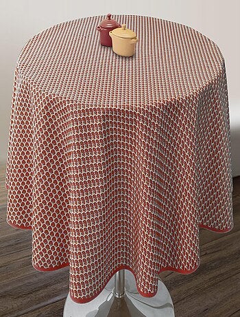 Nappe Anti-taches Paon ficelle