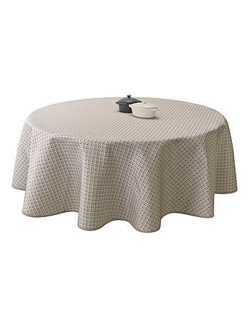 Nappe Anti-taches Paon gris