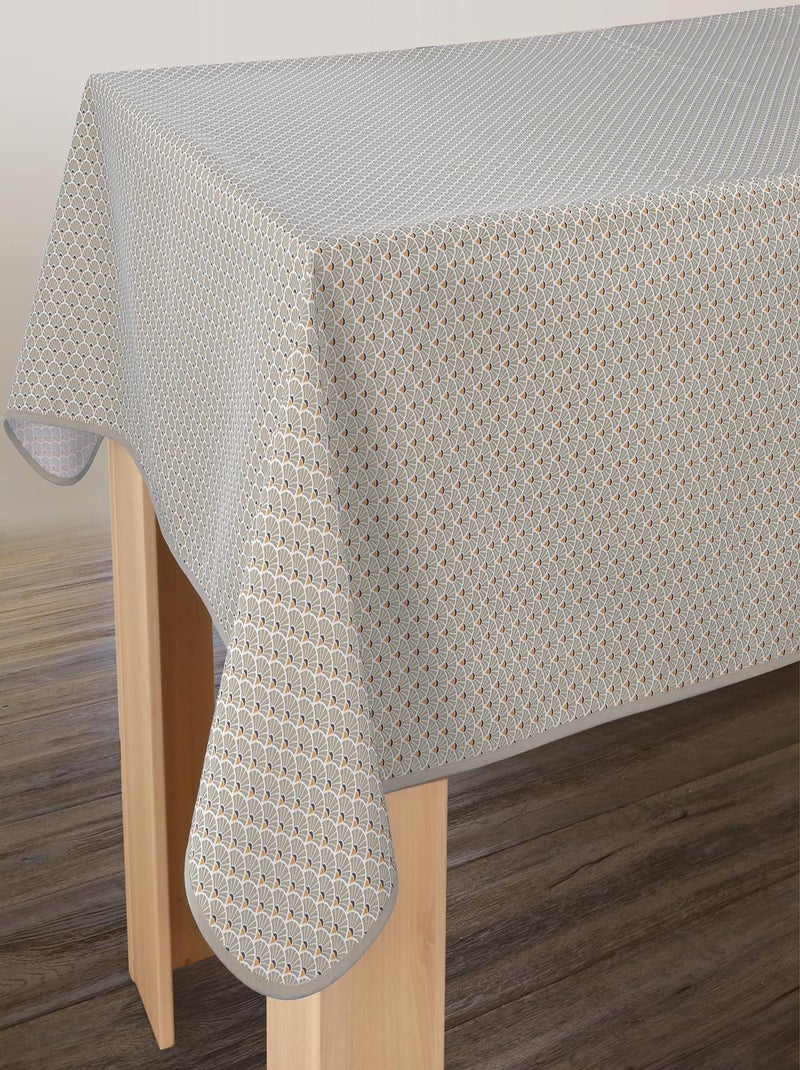 Nappe Anti-taches Paon ficelle Beige - Kiabi