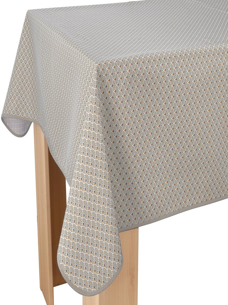 Nappe Anti-taches Paon ficelle Beige - Kiabi