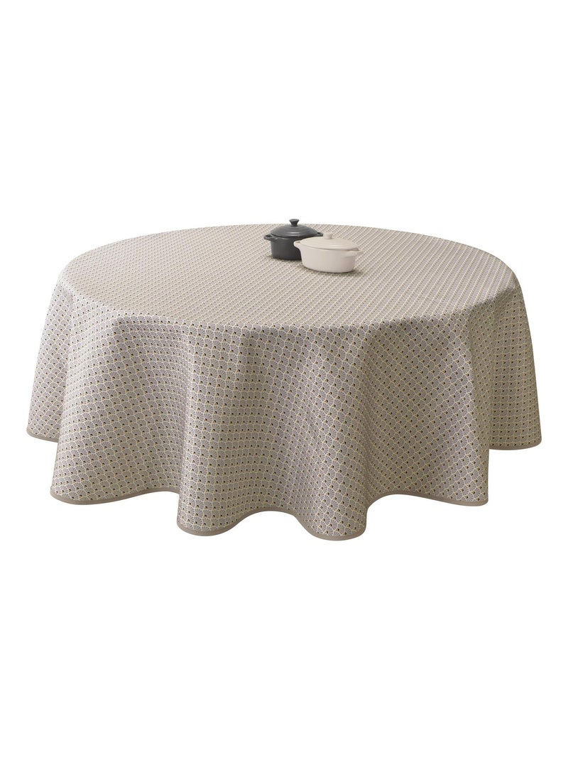 Nappe Anti-taches Paon ficelle Beige - Kiabi