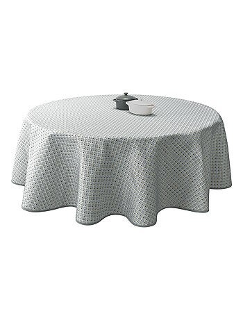 Nappe Anti-taches Paon gris