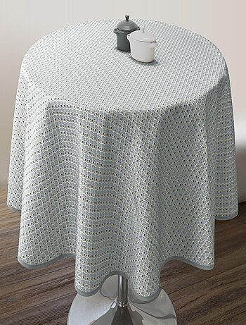 Nappe Anti-taches Paon gris