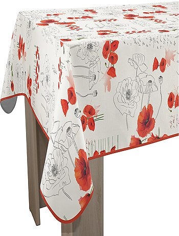 Nappe Anti-taches Poppies Rouge