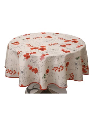 Nappe Anti-taches Poppies Rouge
