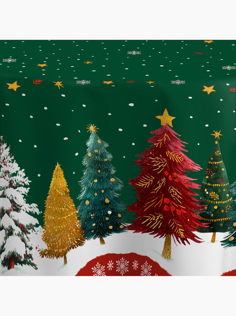 Nappe anti-taches sapin de noël vert Vert forêt - Kiabi
