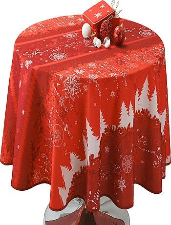 Nappe Anti-taches Sapin Rouge