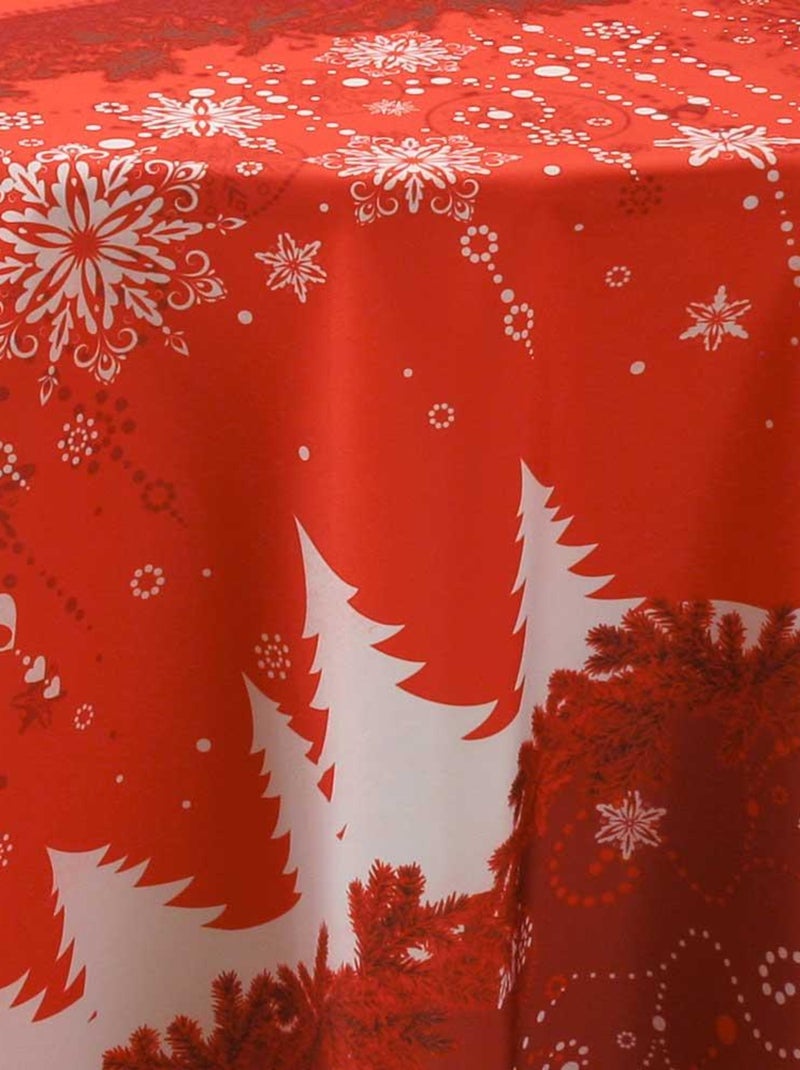 Nappe Anti-taches Sapin Rouge Rouge bordeaux - Kiabi