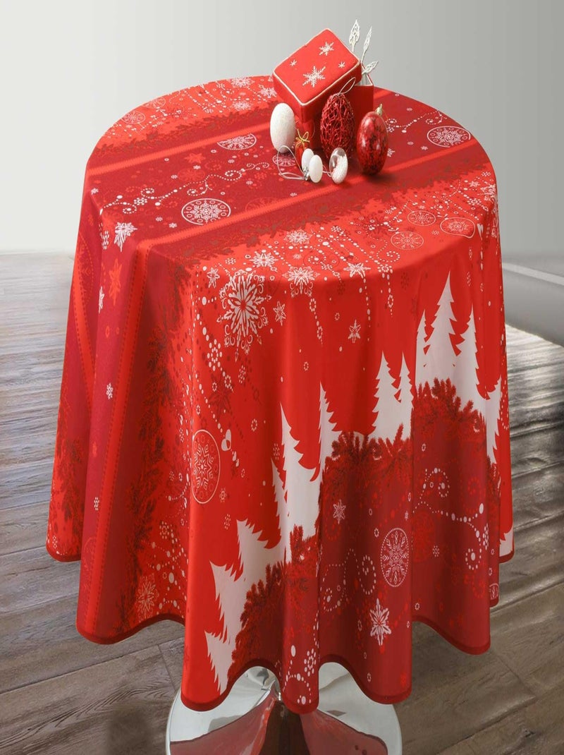 Nappe Anti-taches Sapin Rouge Rouge bordeaux - Kiabi