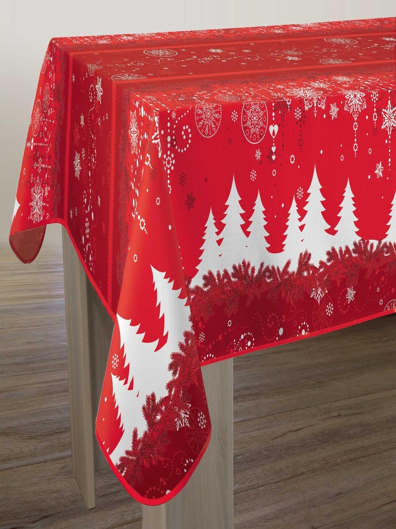 Nappe Anti-taches Sapin Rouge Rouge bordeaux - Kiabi