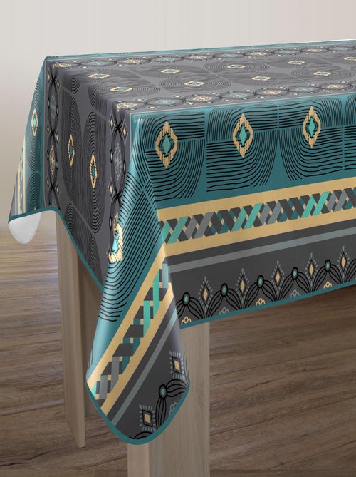 Nappe Anti-taches Valparaiso bleu - Kiabi Nappe Anti-taches Valparaiso bleu - Kiabi