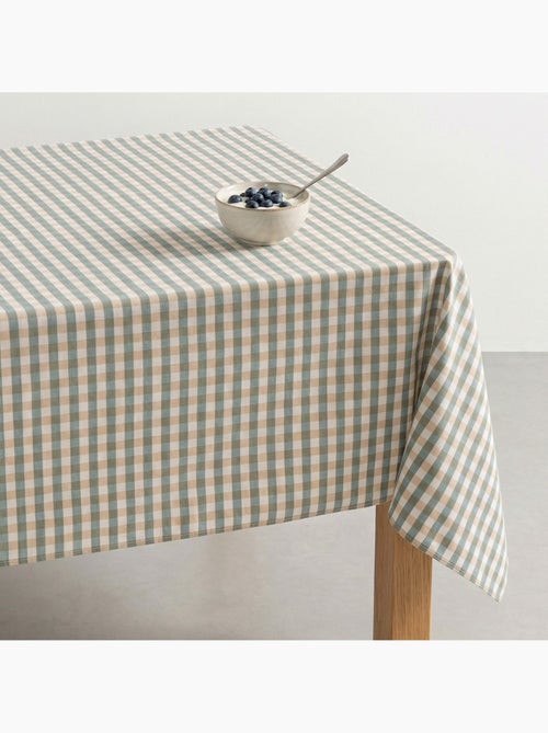 Nappe antitache à carreaux vichy. Coton tissé, toucher naturel - Gamusi. - Kiabi Nappe antitache à carreaux vichy. Coton tissé, toucher naturel - Gamusi. - Kiabi