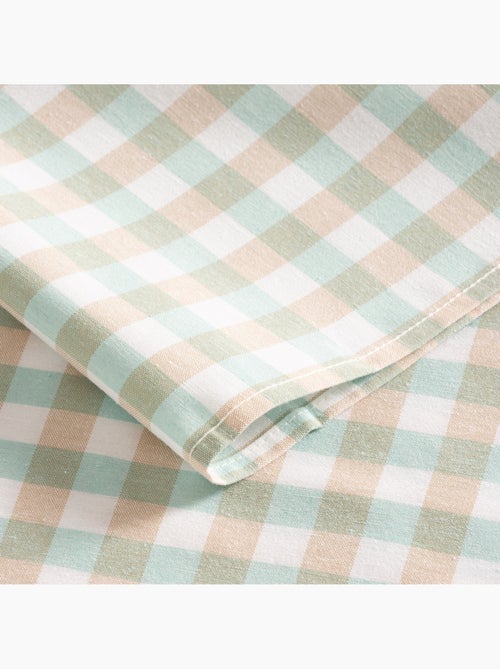 Nappe antitache à carreaux vichy. Coton tissé, toucher naturel - Gamusi. - Kiabi